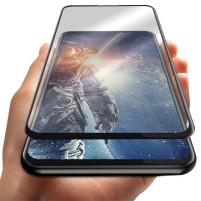 Скрийн протектор от закалено стъкло за 3D FULL SCREEN Full Glue напълно залепващ за Motorola Moto G8 Power с черен кант
